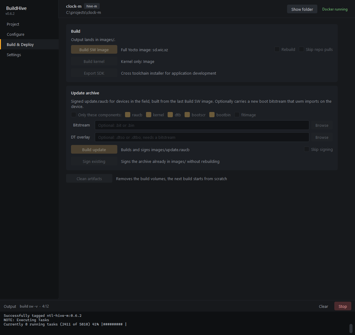 Running command